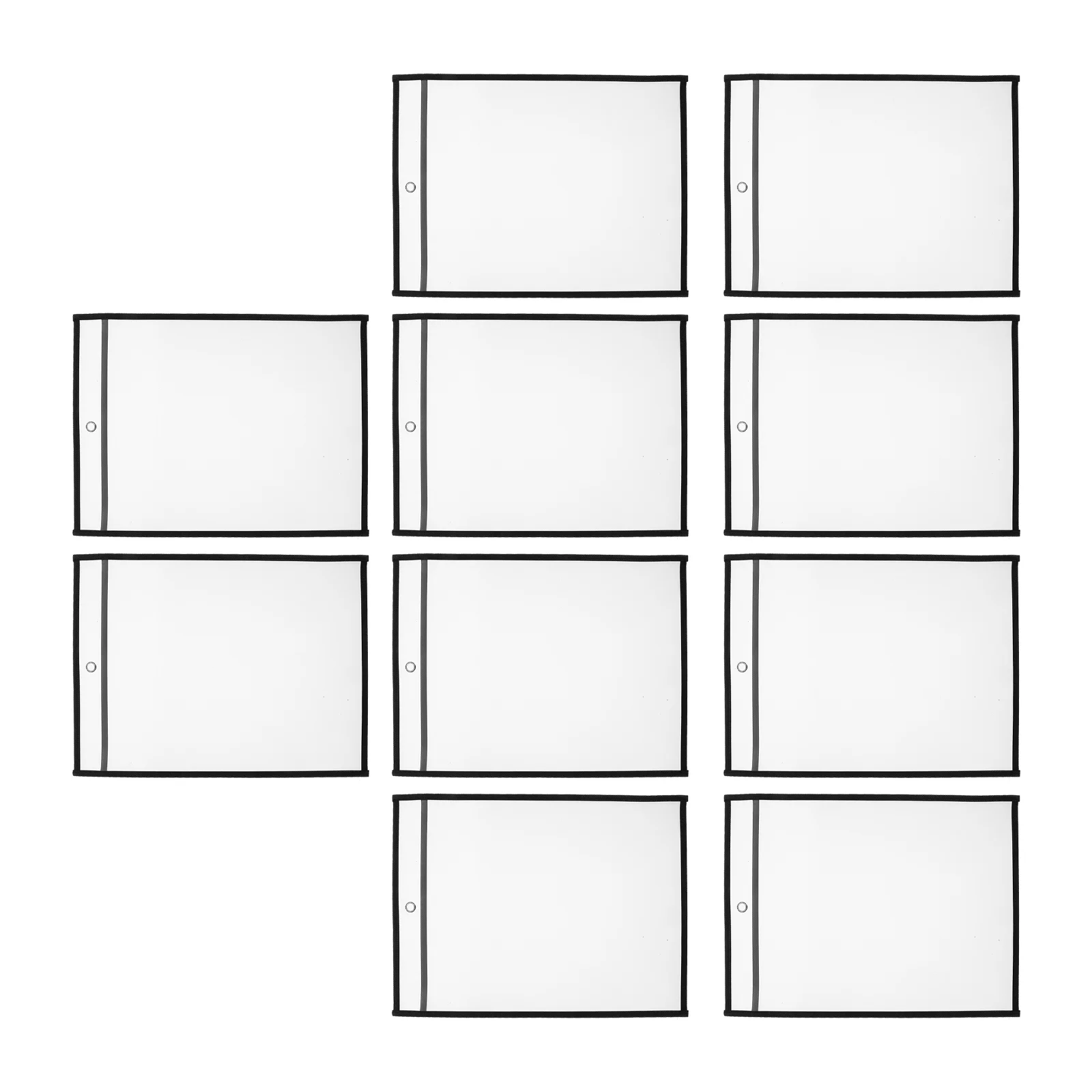 6pcs Scrapbook Paper  Organizer Multi-function File Holder Sleeve Practical Document Protectors plastic sleeves for paper