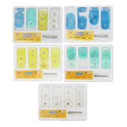 4 Box Dental Finishing Polishing Discs Pad Gross Interproximal Teeth Polisher Mandrel 14mm Porcelain Teeth Whitening Material 