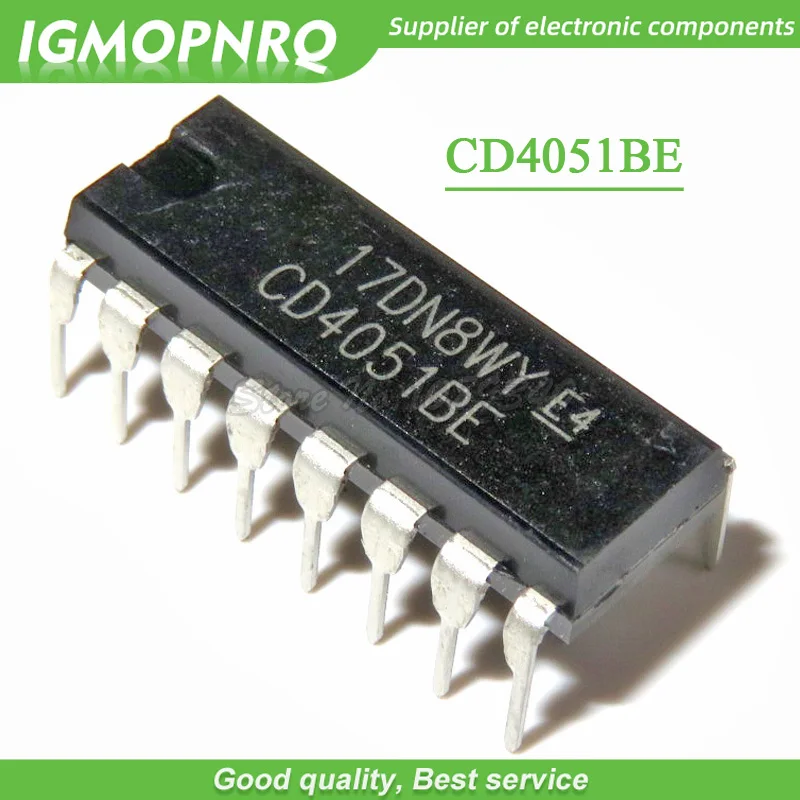 10PCS CD4051 CD4051BE DIP logic switch New Original