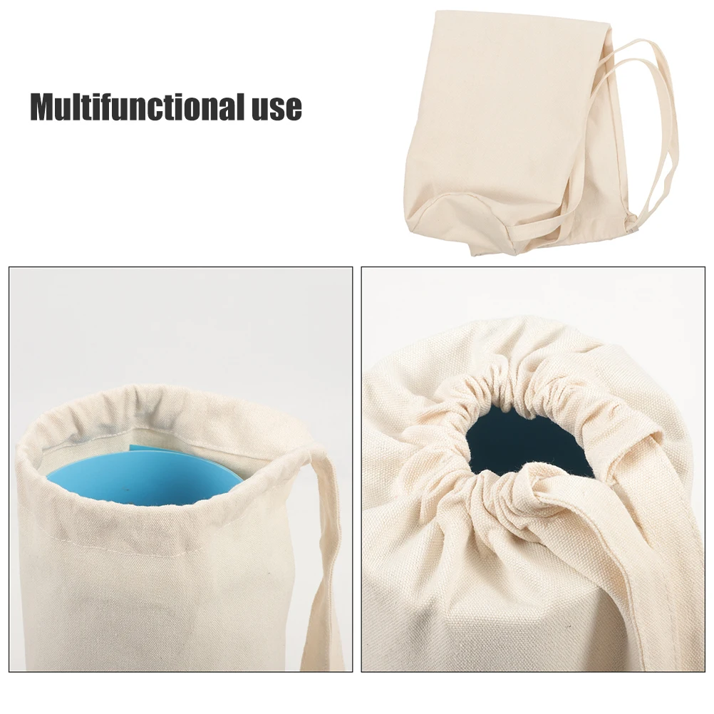 2 pcs Yoga Bag Large Capacity Canvas Storage Container For Yoga Mat Gym Tote Bag Multifunctional Shoulder Fitness Organizer