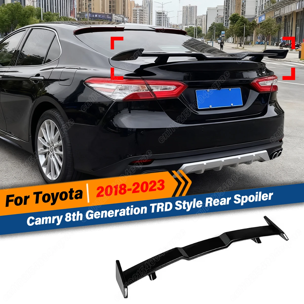 

For Toyota 2018 2019 2020 2021 2022 2023 Camry 8 Generation TRD Style Car Rear Trunk Spoiler Car Accessories Bodykits Tuning