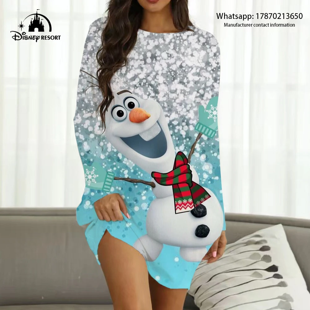 Ropa de calle de Frozen Queen Elsa Disney para mujer, ropa de calle Sexy para fiesta, Club, otoño, 2022