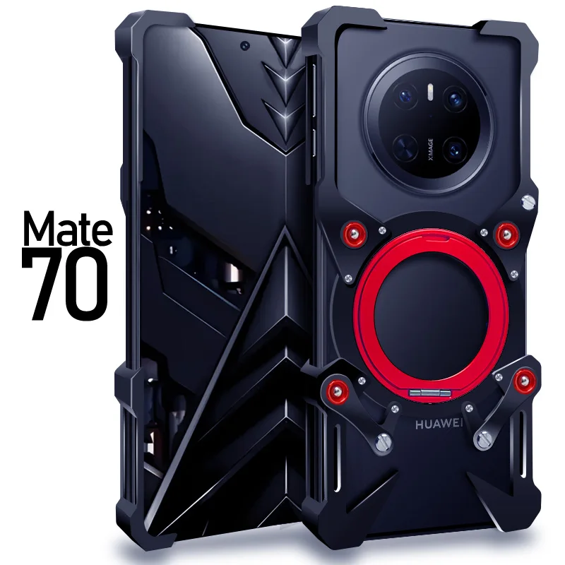 Funda de teléfono de aluminio y Metal Zimon de lujo, nueva armadura resistente de Thor para Huawei Mate 70 60 50 40 30 Pro, Fundas Coques