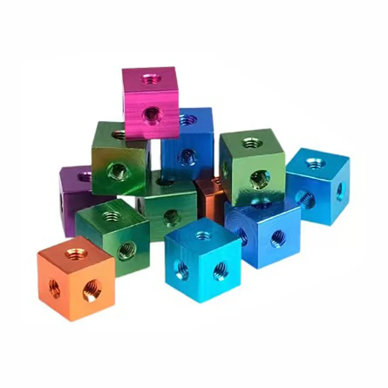 2pcs or 5pcs 3D Printer Bracket Fixing Piece Parts M3 M4 M5 M6 1/4-3/8 Nut Block Connector Cube Screw Nut DIY Accessories