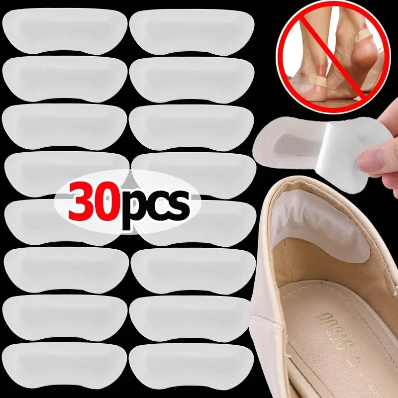 Plantillas de cuero para el talón, parche para aliviar el dolor, almohadillas de cojín antidesgaste, Protector para el cuidado de los pies, pegatina trasera adhesiva, inserción de zapatos, 2/30 piezas