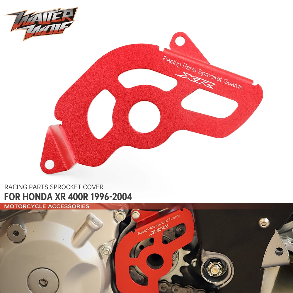 

Racing Parts Sprocket Cover For HONDA XR 400R 1996-2004 Engine Chain Guard Protector Motorcycle Accessories Aluminum LOGO XR400R