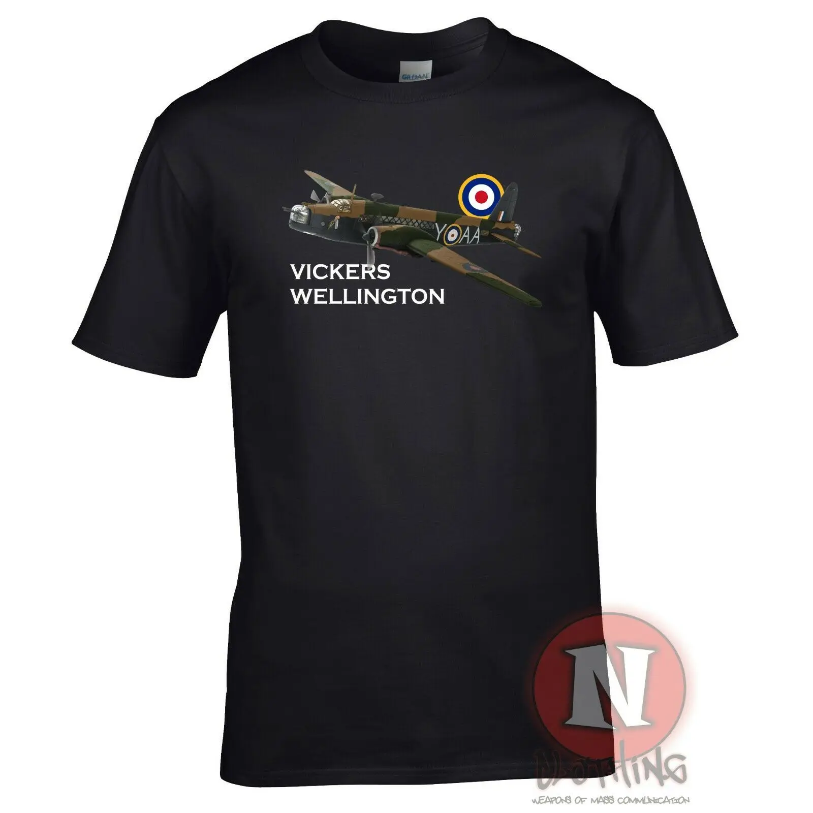 WWII Aircraft RAF Wellington Bomber T-Shirt. Summer Cotton O-Neck Short Sleeve Mens T Shirt New S-3XL