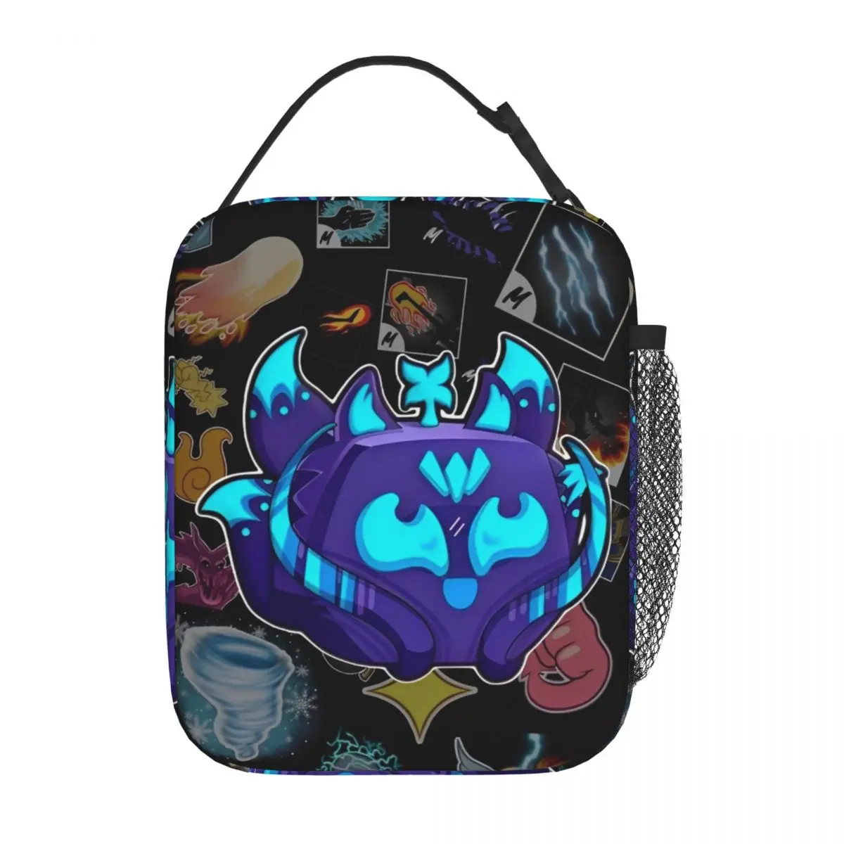 

Fruit B-Blox Insulated Lunch Bags Cooler Bag Lunch Container Game High Capacity Tote Lunch Box Men Women Office Travel