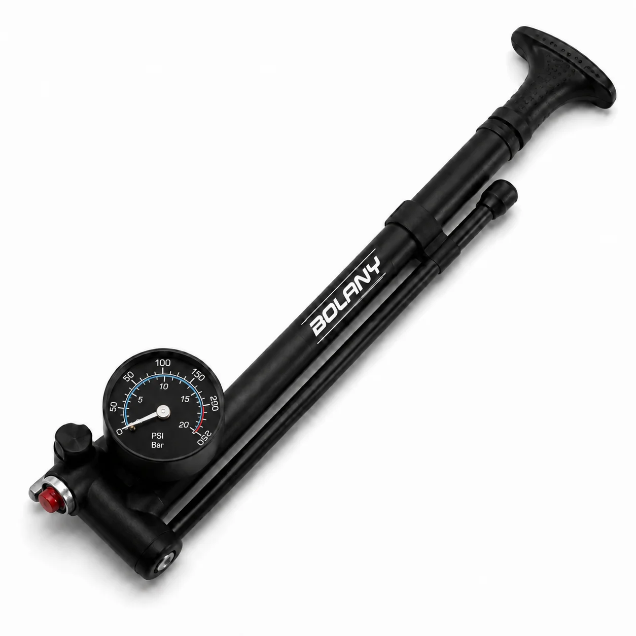 bolany-300psi自転車ショックポンプ（ゲージ付きブリードバルブ付き）ポータブル高圧ポンプ（mtbフォーク、リアサスペンション、シュレーダータイヤ用）