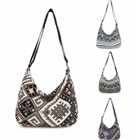 Boho Shoulder Bag for Women Hippie Messenger Bag Ladies Canvas Single Bags Woman Shipping Crossbody Bags сумка кроссбоди женская