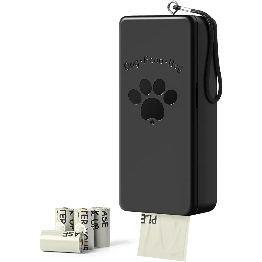 

Dog Poop Bag Dispenser WallMounted Dog Bag dispenser Outdoor or Indoor for Doggy and Pets Black Dog Poop Bag Holder for Yard an