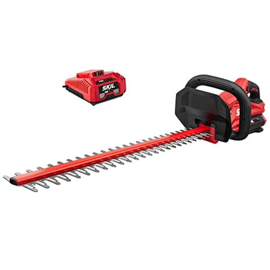

PWR CORE 40 Brushless 40V 24 Cordless Hedge Trimmer Kit with Dual Action Blade 3/4'' Cut Capacity Includes 2.5Ah Battery and Au