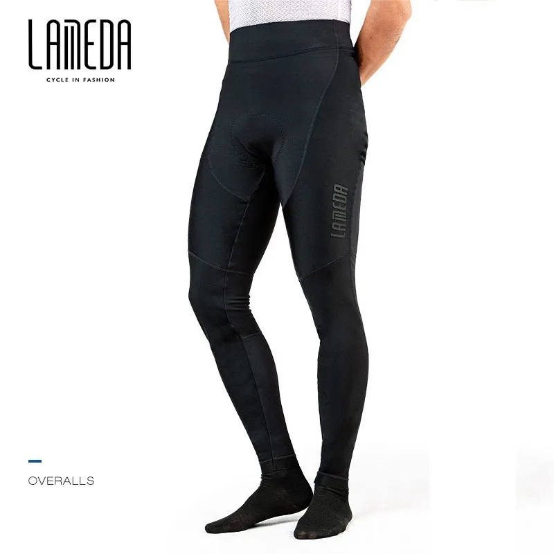 LAMEDA windproof thickened warm cycling pants men's trousers spring and autumn winter plush road car pants