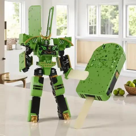 2-i-1 glassdeformationsrobot för bildburk mecha kreativ krigare modell deformation pedagogiska leksaker för barnpresenter 10 best sales deformera roboten - №1
