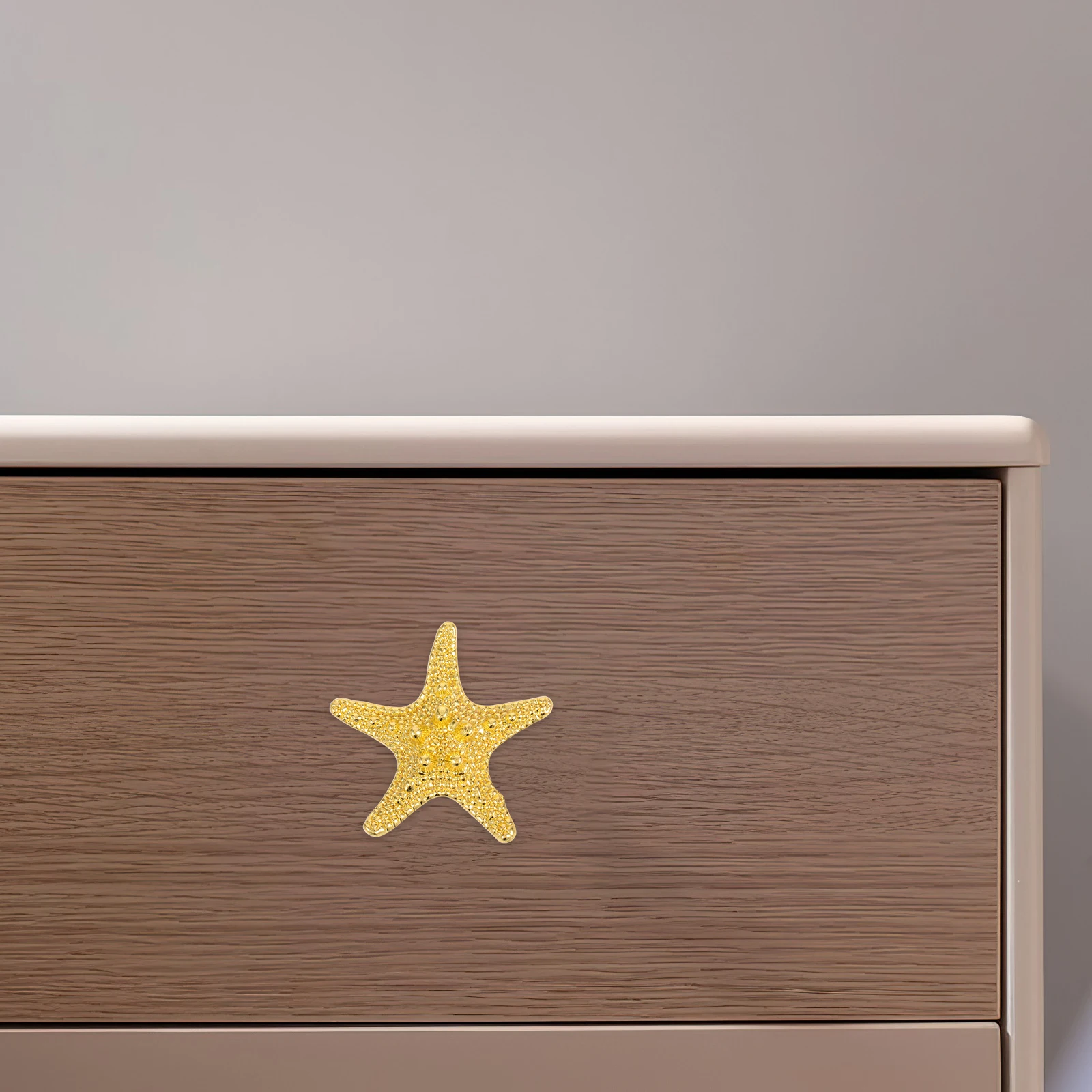 

4Pcs Star Decorative Knobs Zinc Alloy Drawer Pulls for Cabinet Dresser Furniture Hardware Modern Style Easy Fit