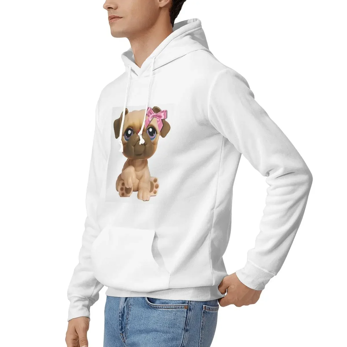 Coquette Littlest Pet Shop LPS Bulldog 451 sudaderas con capucha hombres mujeres Casual pulóver sudadera manga larga ropa de calle Otoño Invierno