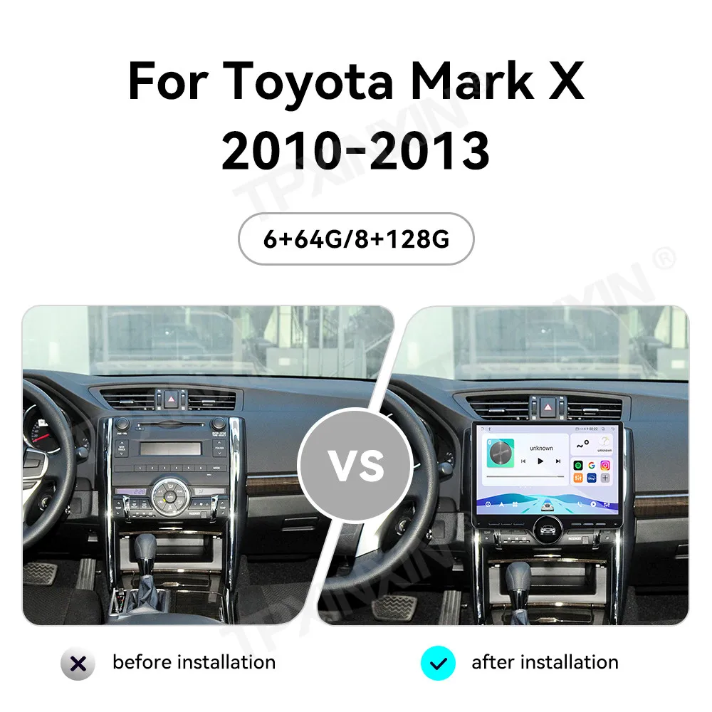 Touch Screen Car Radio For Toyota Mark X 2010-2013 Android GPS Automotive Multimedia Auto Radio Stereo Receiver Head Unit