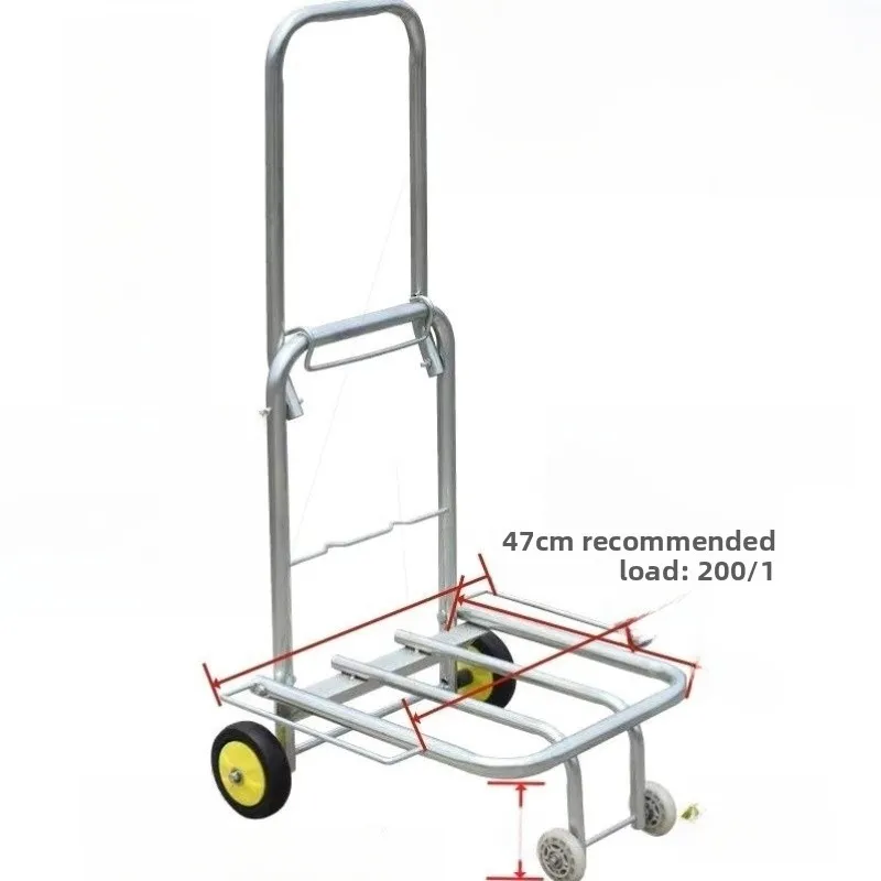 convenient-hand-pulled-shopping-cart-stainless-steel-lightweight-foldable-vegetable-buying-cart-easy-to-carry-household-tool