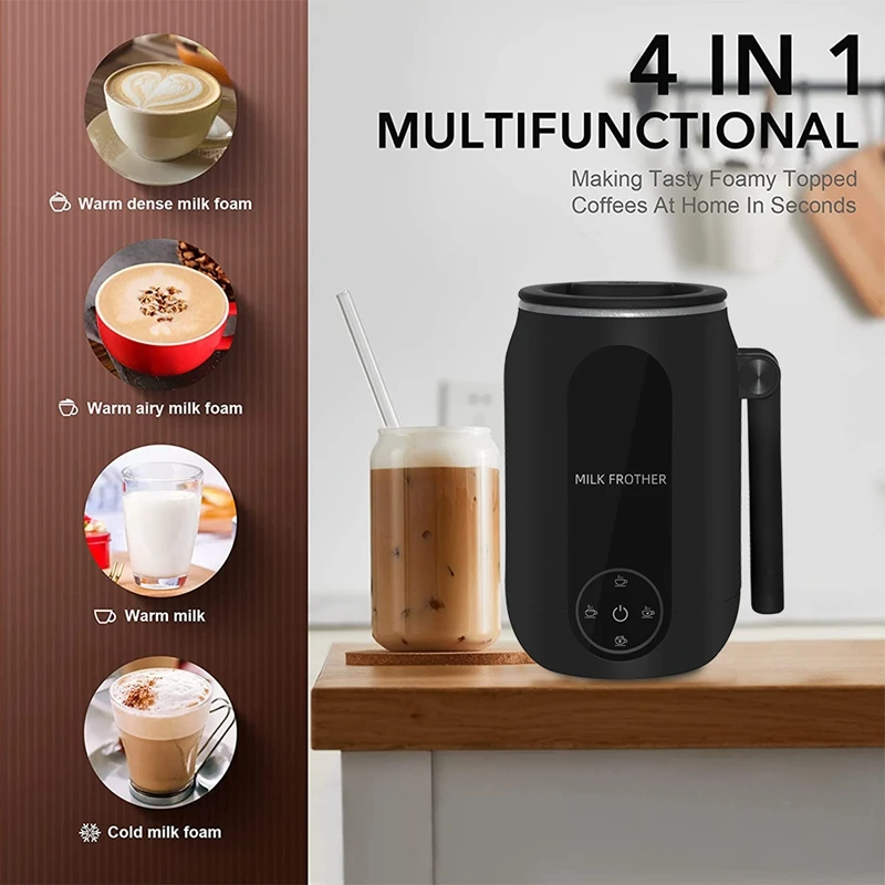 Automatic Household Frother Automatic Hot And Cold Foam Machine Frother Milk Froth Stirring Cup Coffee Frother