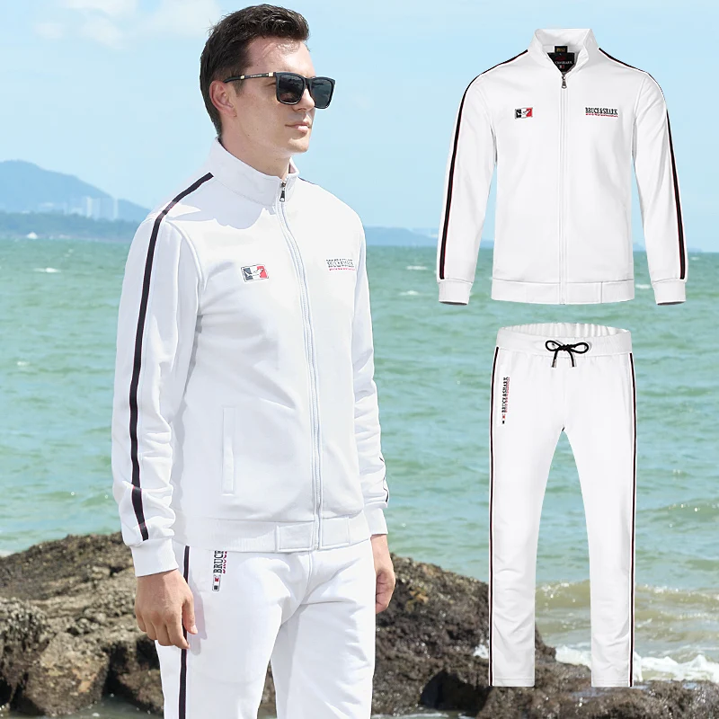 New Tracksuit Men's Sport wear Setting Shark Men Jogging Suit 2 pieces Baseball Casual  Fashion Jumping running Big size 3xl