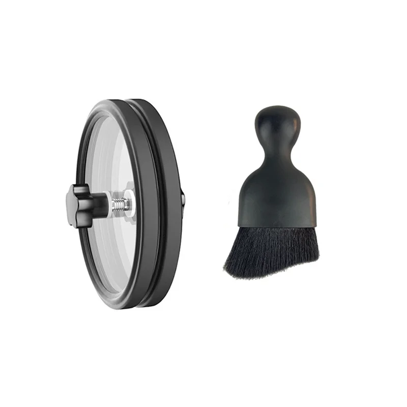 HFES Vinyl Record Label Saver Protector Waterproof Cleaning Clip With Handle LP Vinyl Record Cleaner Clamp Black