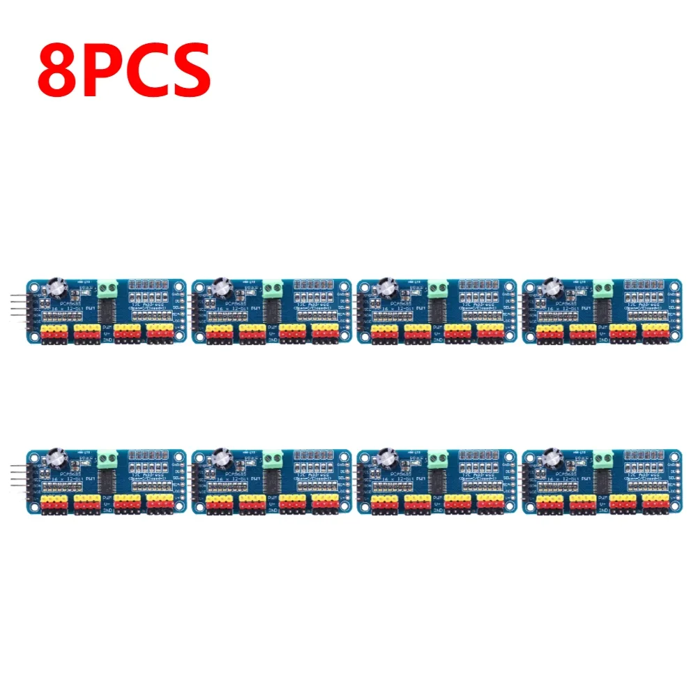PCA9685 PWM Servomotor Driver IIC Interface 16 Kanaals 12-Bit PWM Servomotor Driver Board voor Arduino Robot / Raspberry Pi