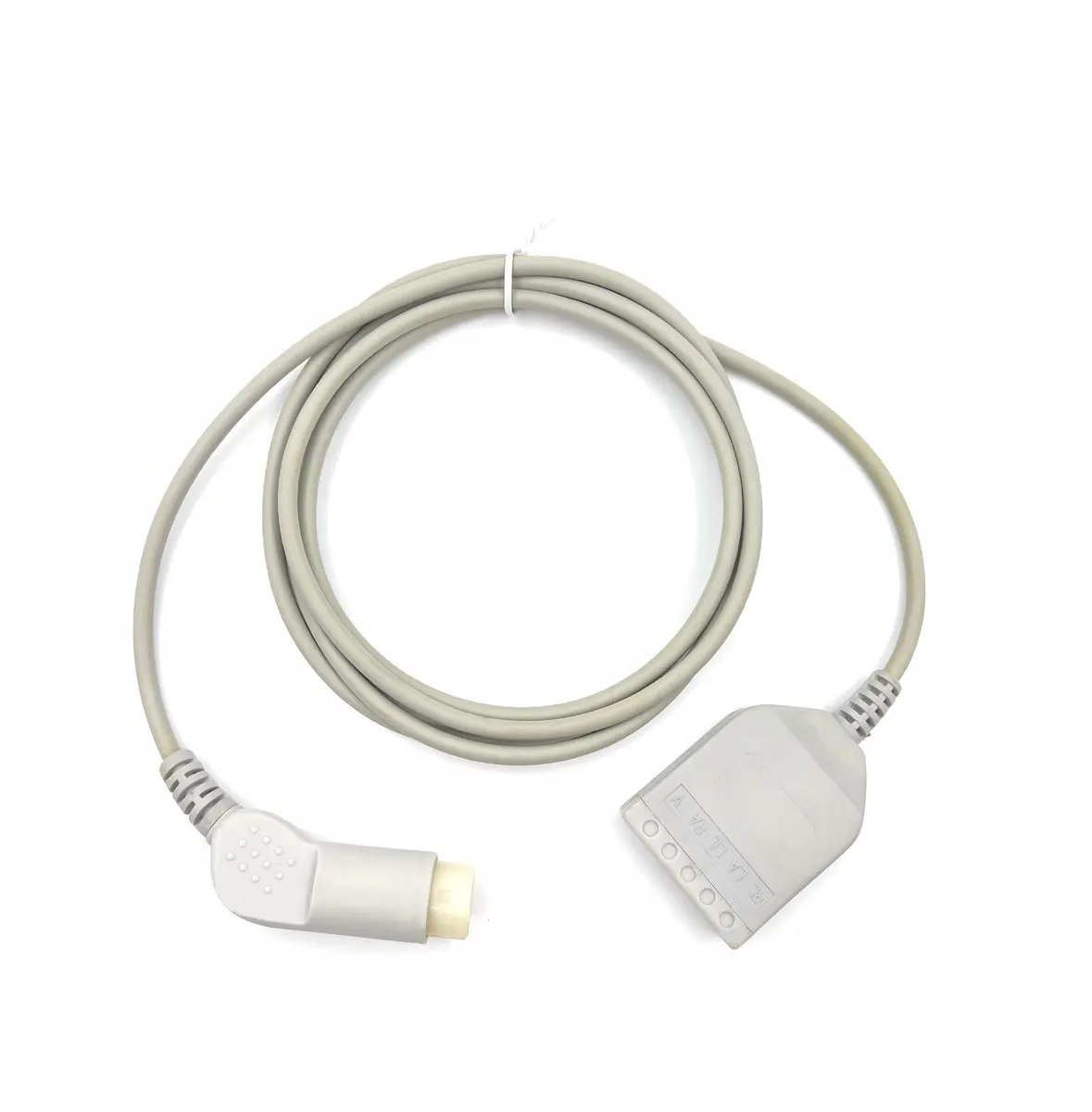 5芯12ピン、2mのaha-iec心電図用ケーブル-成人用tpu-臨床診断用心電図記録用-ce認証-モデル：ze0055t5a
