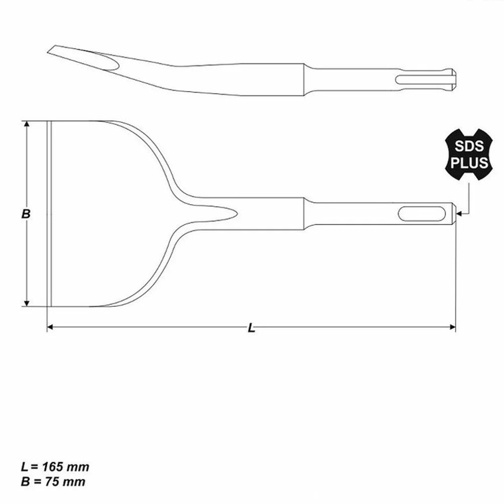 1 stuks zware beitel voor hamerboor molybdeen staal ronde beitel voor betonnen baksteen metselwerk verwijderen - plus compatibel
