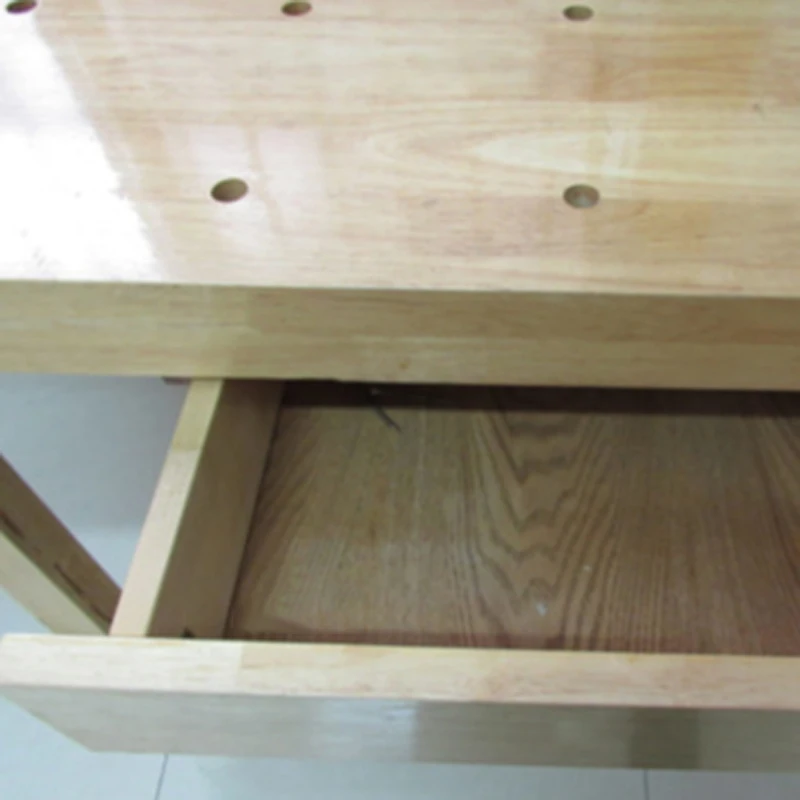 Banco de trabajo multifuncional para carpintería, consola de madera de haya, mesa de madera maciza con abrazadera, YL-151-A Manual para bricolaje