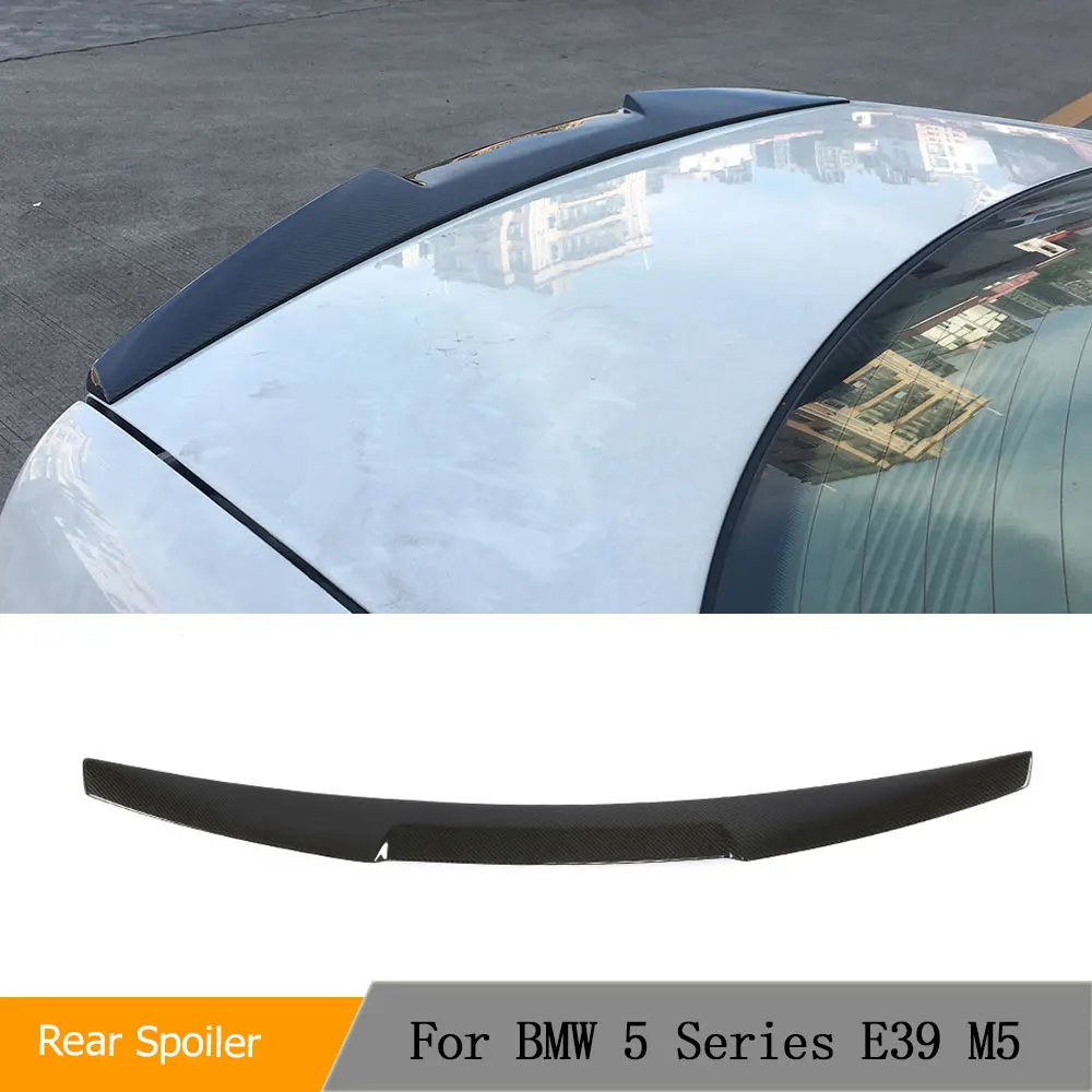 Car Rear Trunk Spoiler Boot Lip Wing For BMW 5 Series E39 M5 1996 - 2003 Carbon Fiber Rear Trunk Spoiler Wing