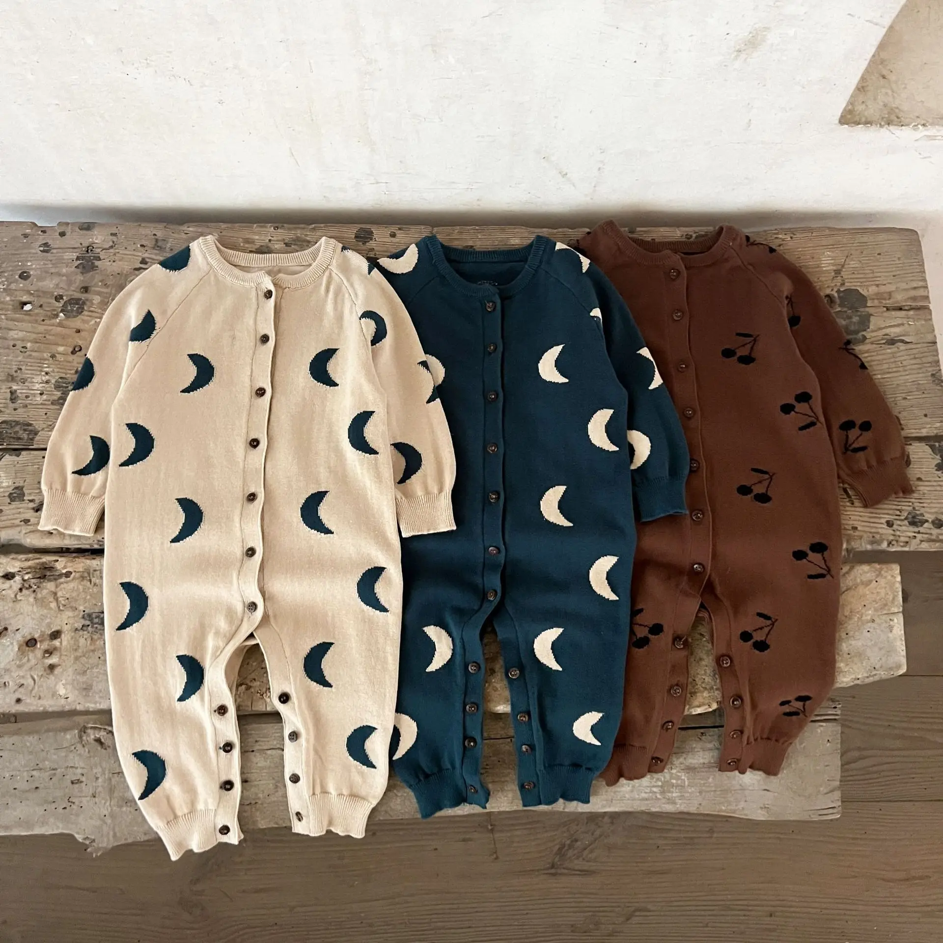 

Ins European and American Style Baby Boy and Girl Pure Cotton Cartoon Sweater Crawling Clothes Baby Warm Autumn Sweater