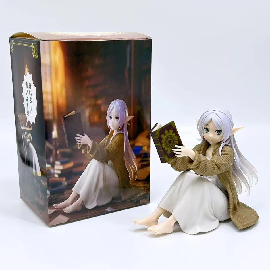 12cm frieren além do fim da jornada frieren anime figura sousou no frieren figura de ação samambaia estatueta desktop bonito modelo boneca brinquedo