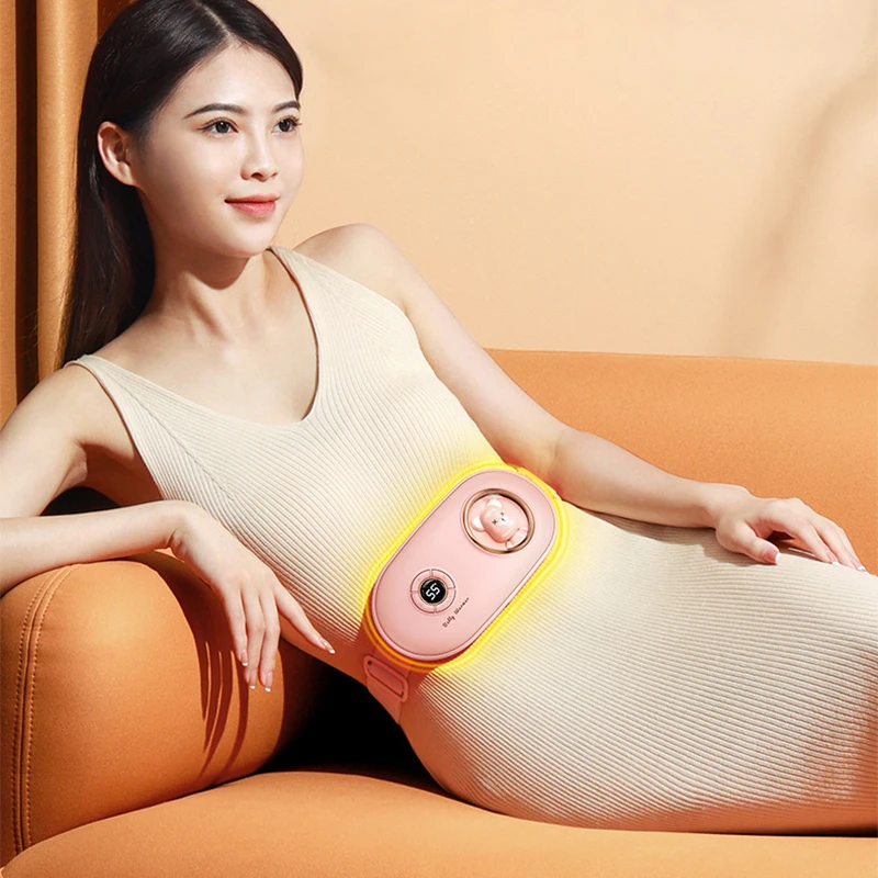 Far Infrared Menstrual Heating Massage Heat Period Pain Relief Heating Pad Warming Belt Thermal Massager Stomach Heating Belt