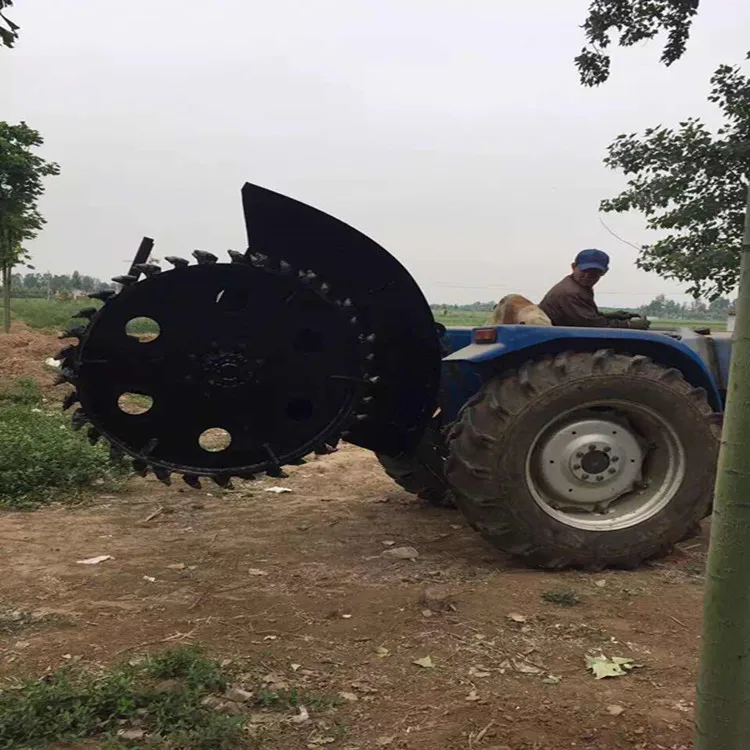 【Hot】High Efficiency Rotary Ditcher Best Price Deep Trencher with Gearbox for Tractors Core Components Included