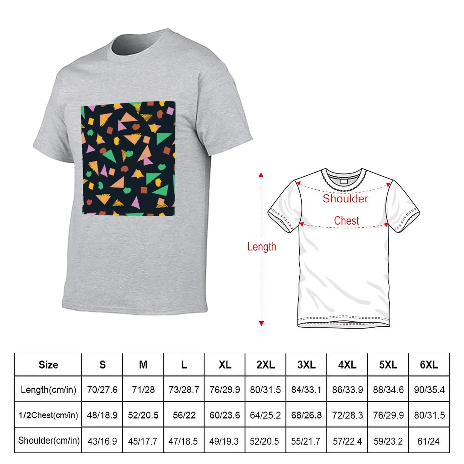 Distorted Organic Seamless Vector Shapes T-Shirt korean fashion boys whites oversizeds mens graphic t-shirts anime