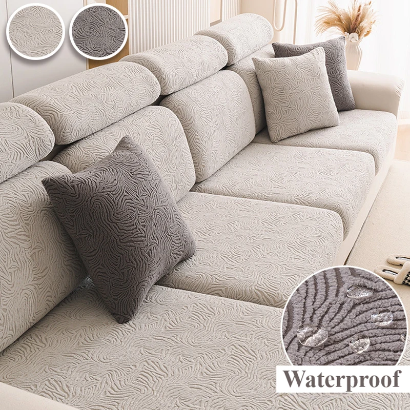 

Elastic Sofa Cover for Living Room Thicken Solid Color Furniture Protector Sofa Cushion Cover Slipcover Removable Couch Covers