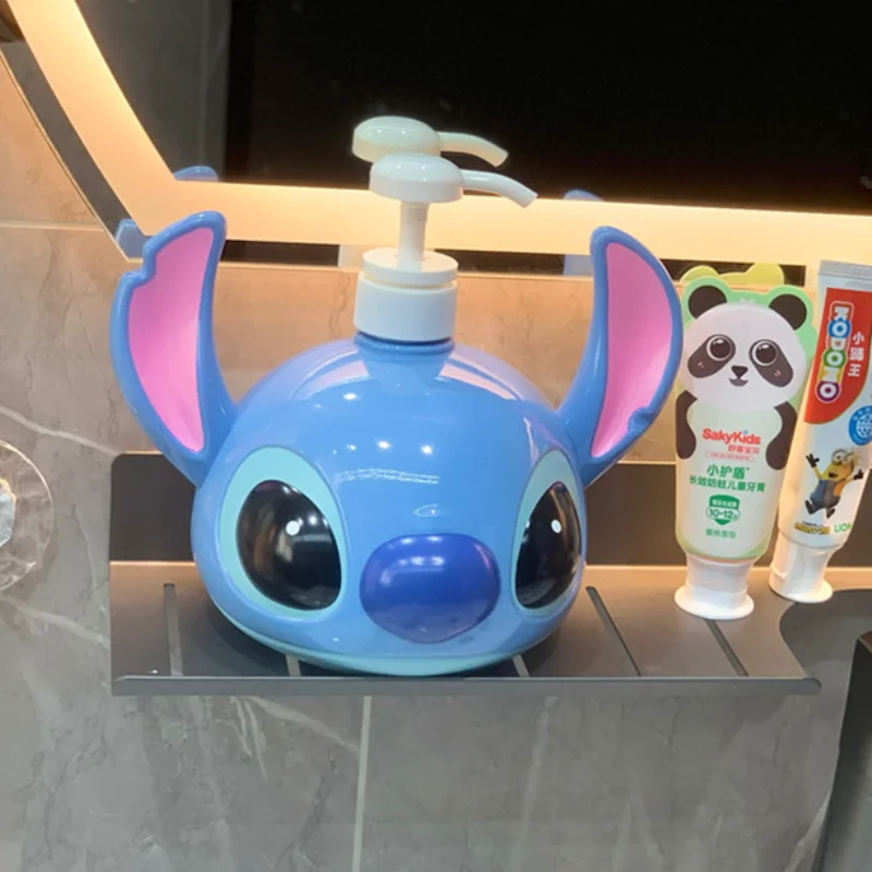 

Cartoon Anime Stitch Empty Pump Refillable Bathroom Shampoo Shower Gel Lotion Bottles Large Capacity Kitchen Detergent Bottle