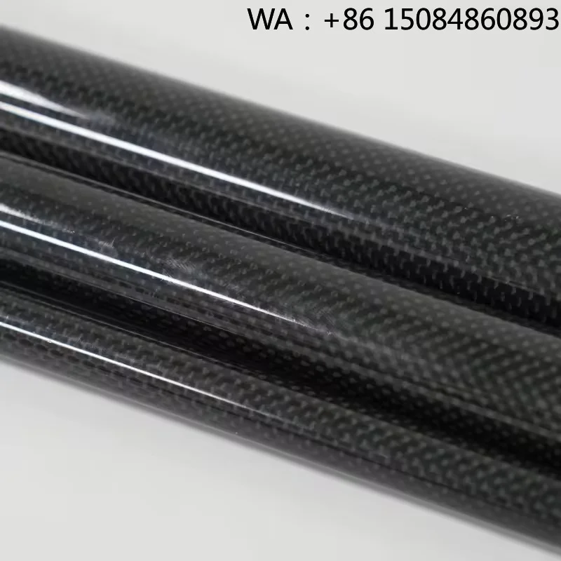 

3K Plain Twill Carbon Fiber Pipe, Lightweight High Strength, Custom Size Matte Glossy Tube for UAV and Sports Accessories