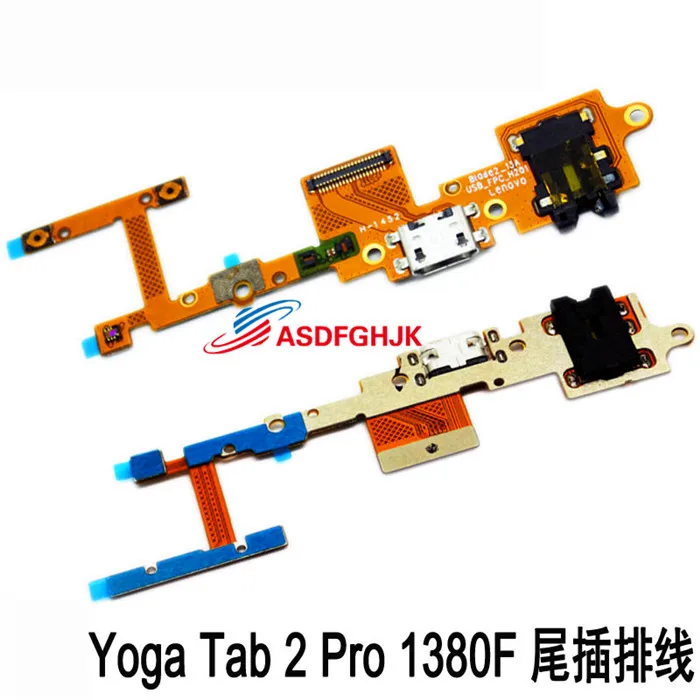 Original FOR Lenovo YOGA Tablet 2 Pro 1380F/L Tail Plug USB Charging Small Board Interface Volume Cable Fully Tested