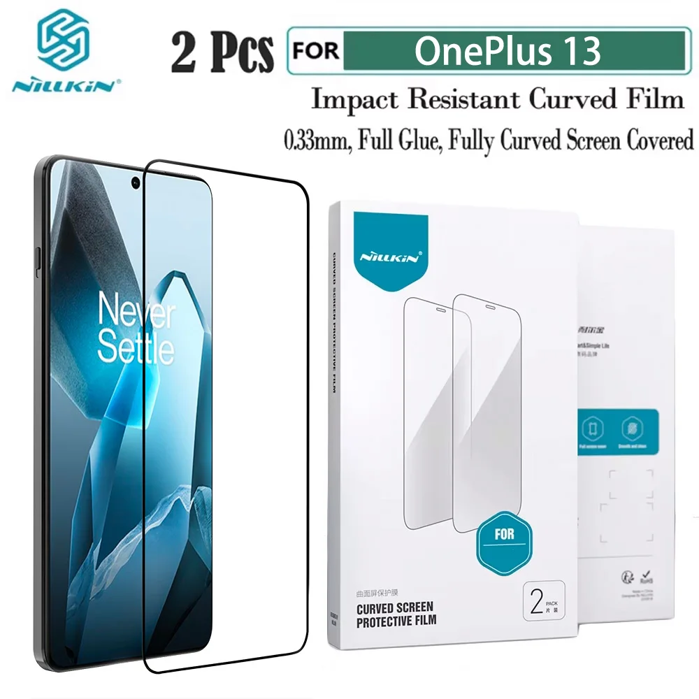 OnePlus 13 Film NILLKIN 2PCS Full Glue Screen Protector For OnePlus13 One Plus 13 Full Coverage Not Glass