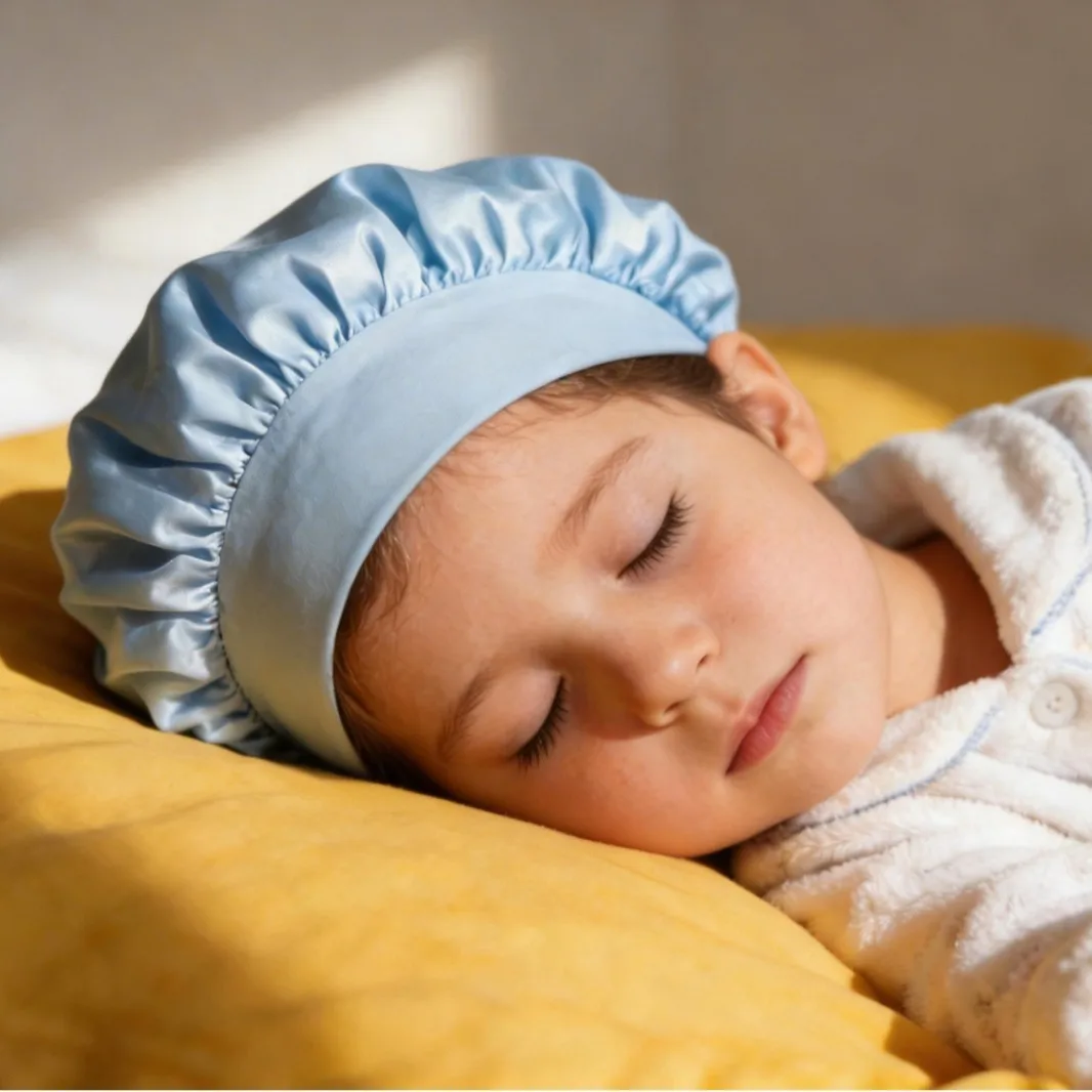 

10 шт. шелковых ночных колпаков для сна, атласные шапочки для ухода за волосами, детские шелковые колпаки для малышей, атласные шелковые колпаки для сна и ухода за волосами