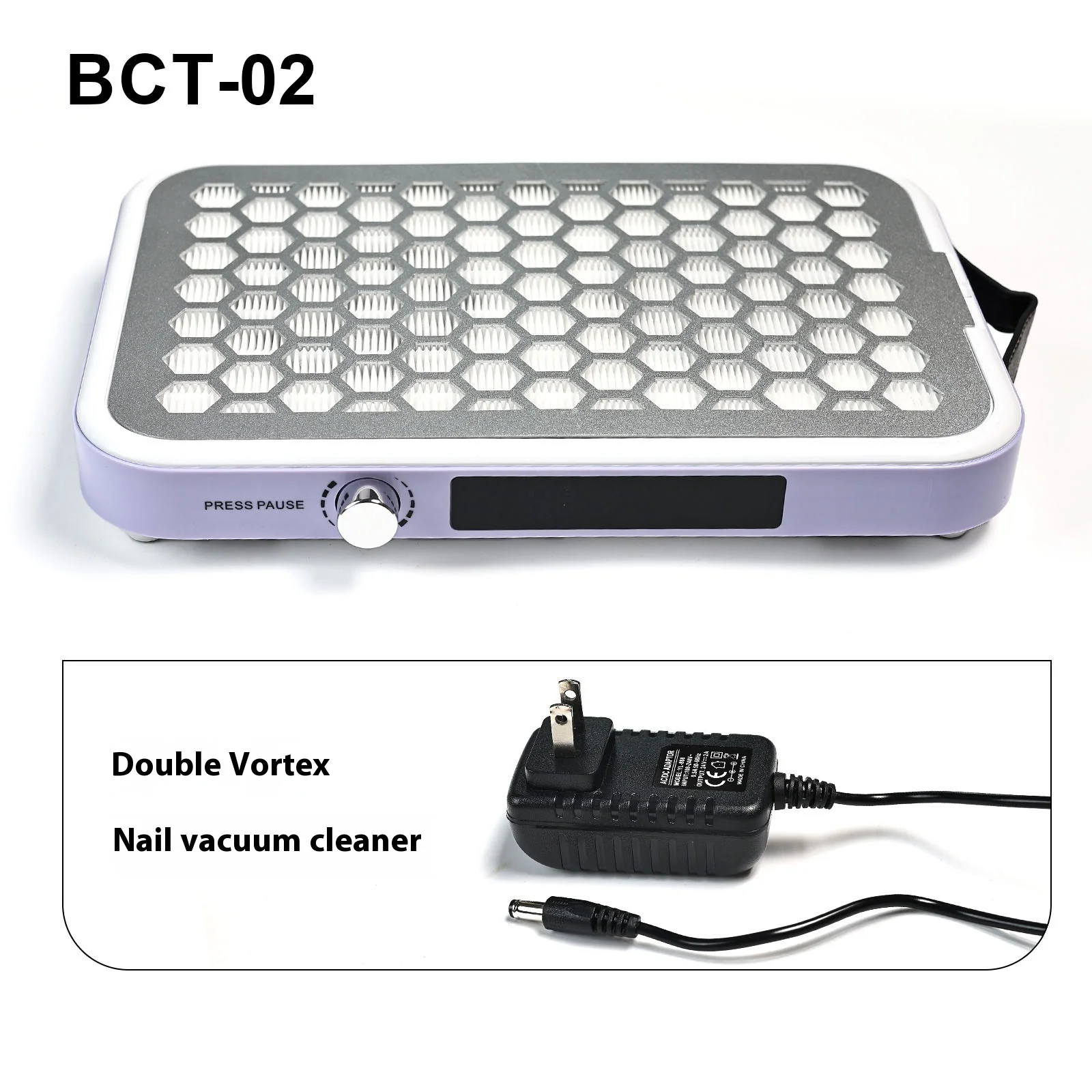High-Power Twin-Turbo Nail Art Vacuum Cleaner Cross-Border Brushless Nail Polisher Dust-proof Separation Nail Dust Collector