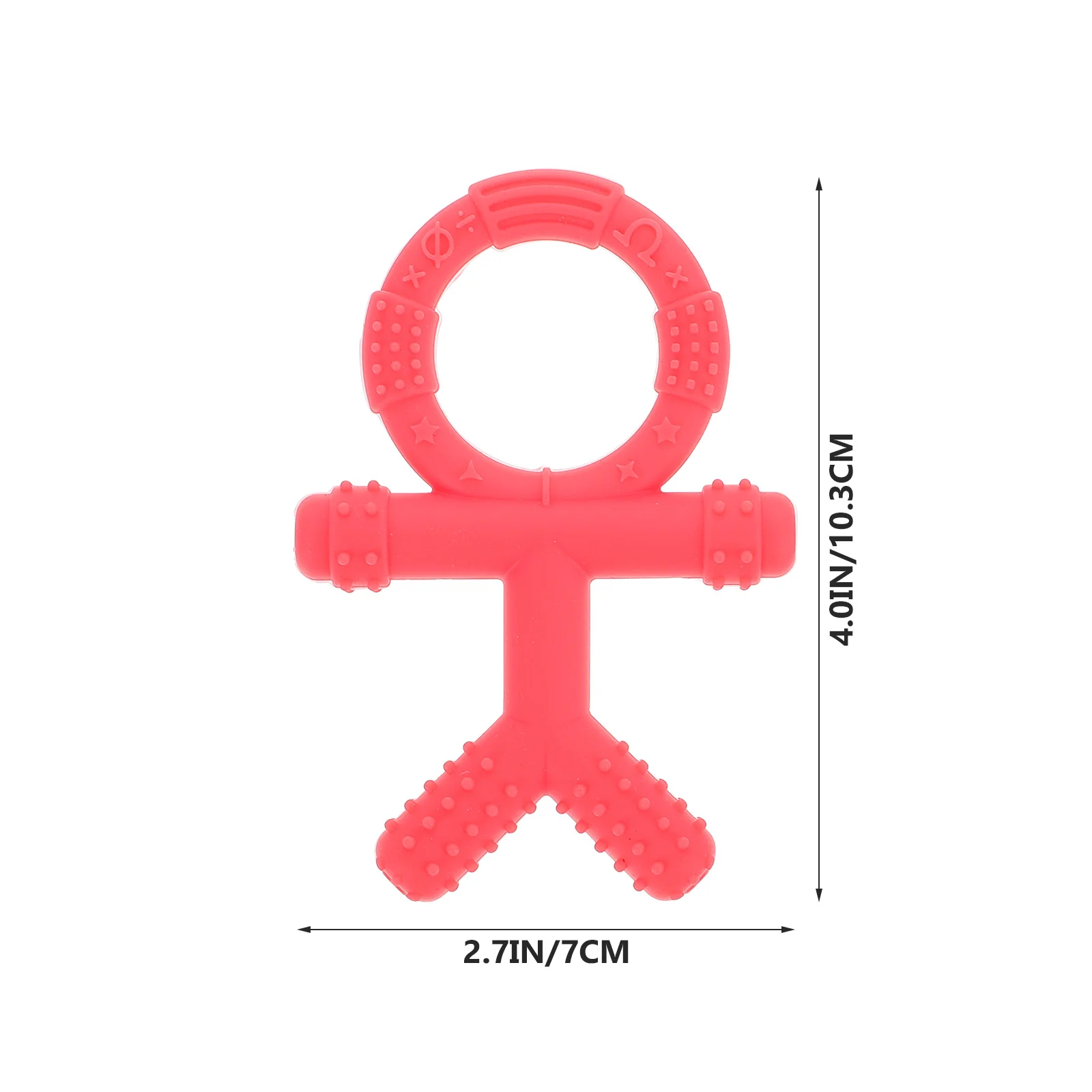 

Chewy Necklace Teether Relieves Discomfort Flexible Durable Teething Aid with Anti-Drop Chain Baby Molar Teething Toy