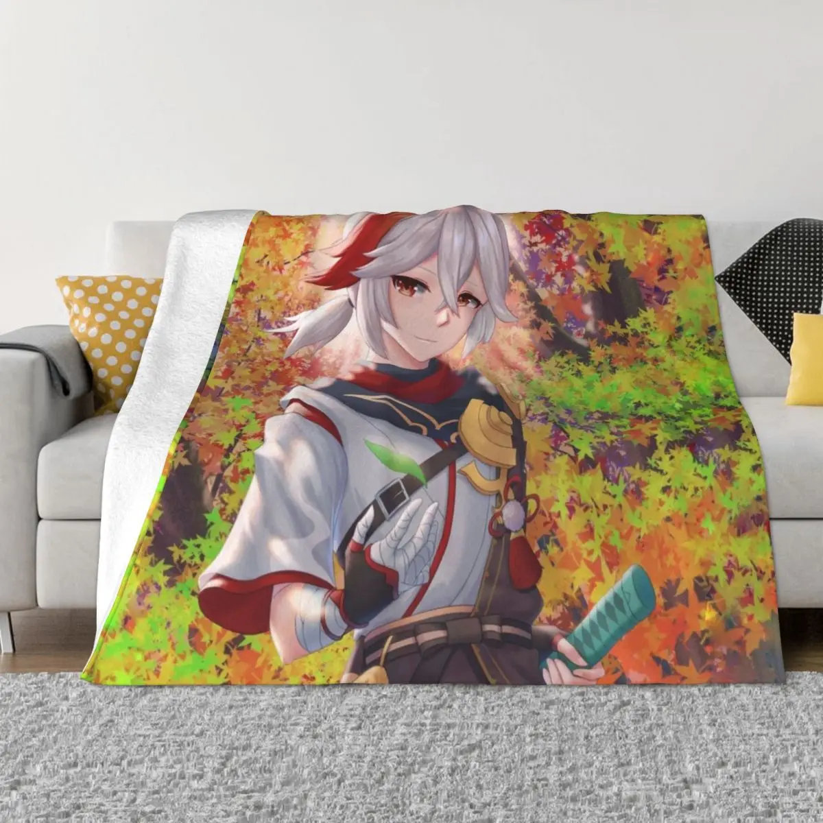 

Kaedehara Kazuha Throw Blanket for babies Tourist Stuffeds Fashion Sofas Blankets