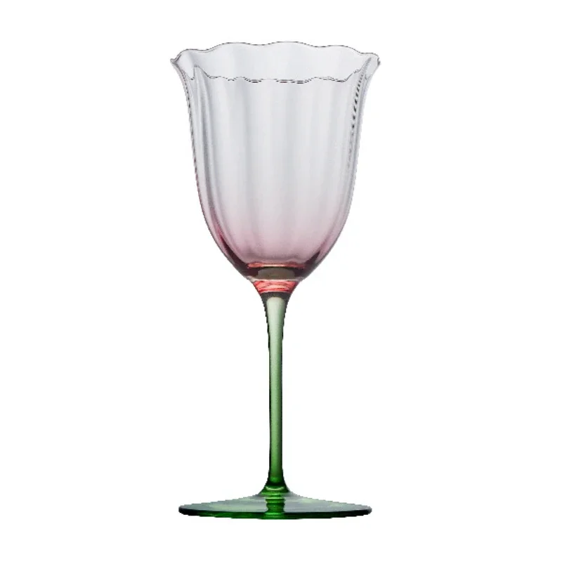 Fashion Life Art 110-280ml Goblet Flower Pattern Red Wine Champagne Matini Cocktail Cup Family Festival Drinkware Gift