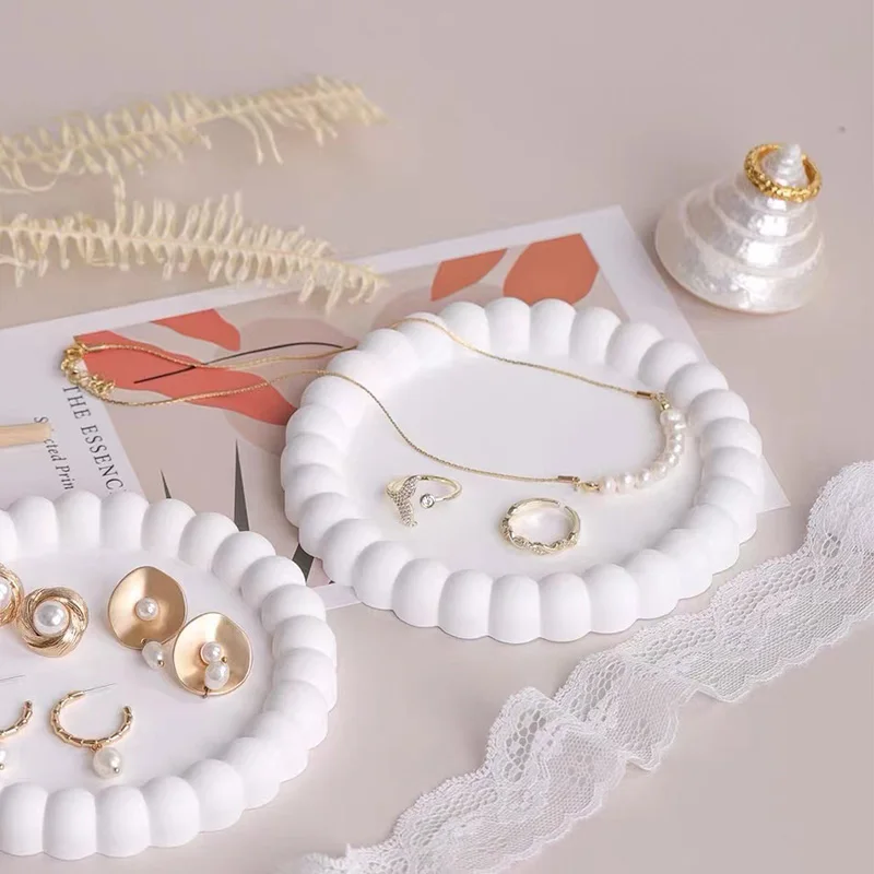 1 Pack Round Silicone Tray Mold, Gypsum Epoxy Coaster Making Molds, Handmade Home Decor Gift Casting Mould