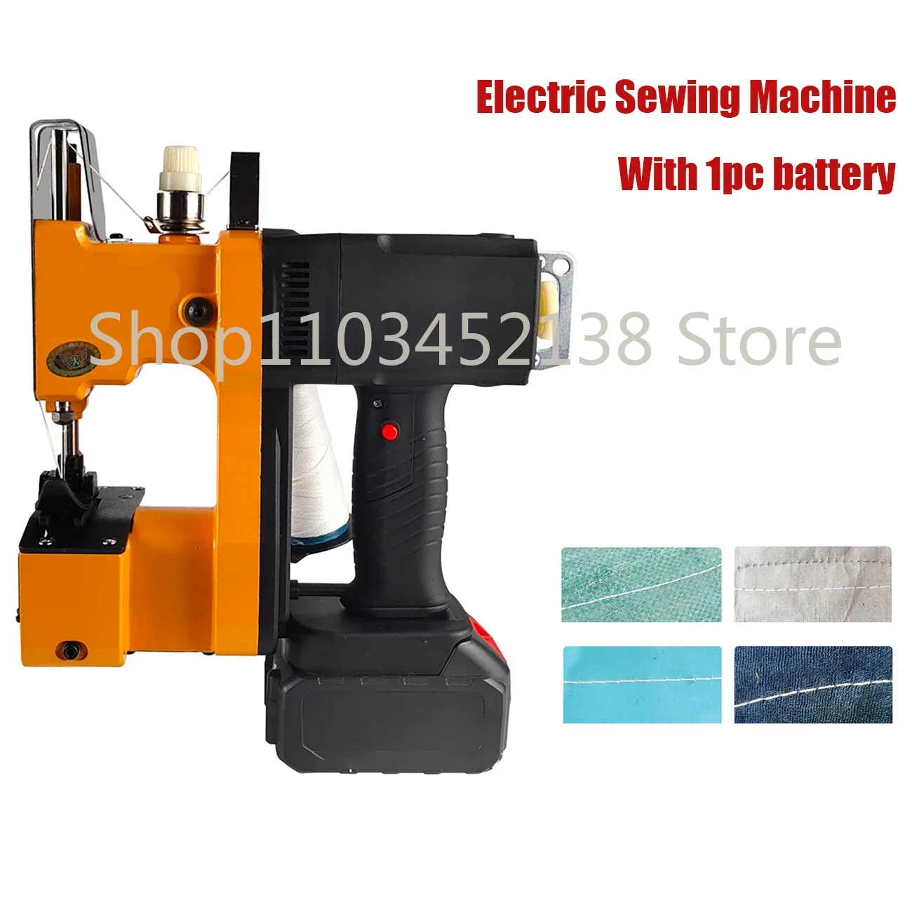 Electric Sewing Machine 36V Lithium Battery Industrial Packaging Machine Automatic Portable Woven Sack Bag Sealing Machine 210W