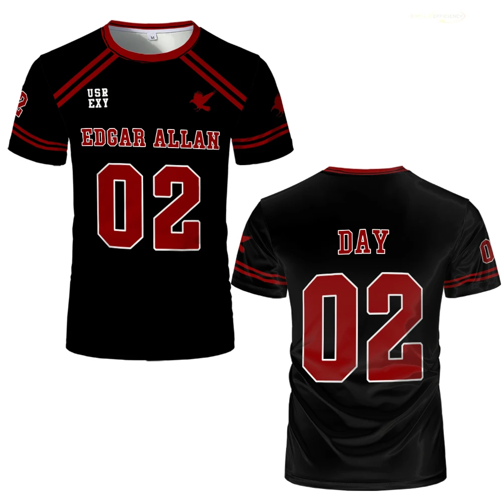 تي شيرت Foxhole Court Lacrosse Hockey Jersey All For The Game Cosplay زي رجالي رياضي قابل للتنفس بأكمام قصيرة #3