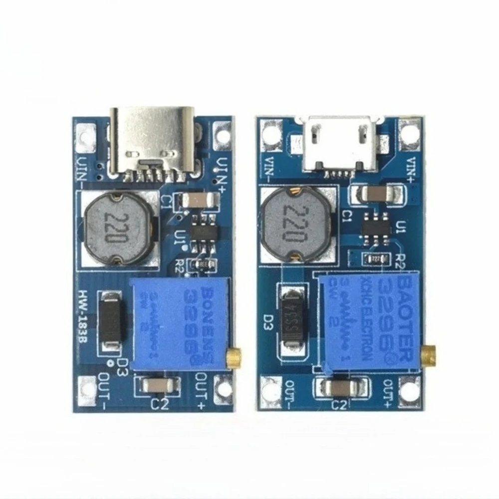 

10pcs MT3608 Step Up Module DC DC Boost Converter 2A 2V 24V to 5V 9V 12V 28V Adjustable Voltage Regulator