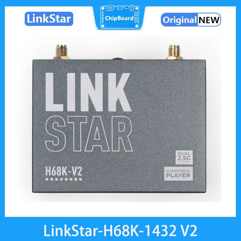 LinkStar-H68K-1432 V2 Router Wi-Fi6, 4G RAM 32GB eMMc, Dual-2.5G & dual-1G Ethernet, 4K Output, Android 11, Ubuntu OpenWRT